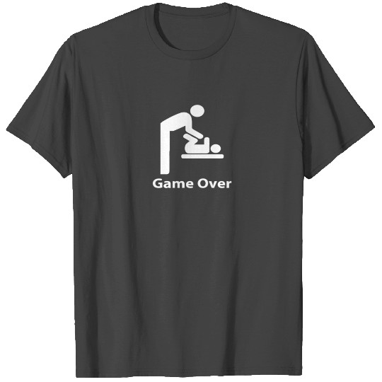 Game Over T Shirts Expectant Dads To Be Father s Da