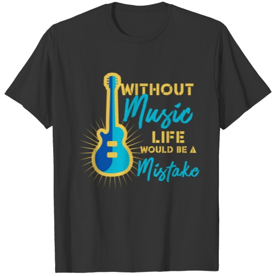 Music sound style Instrument Sheet Party Guitar T-shirt