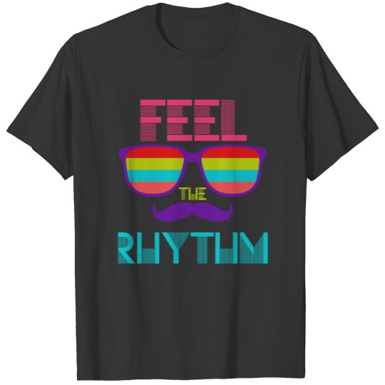 Music Tones Style Listening Colorful Musical Beard T-shirt