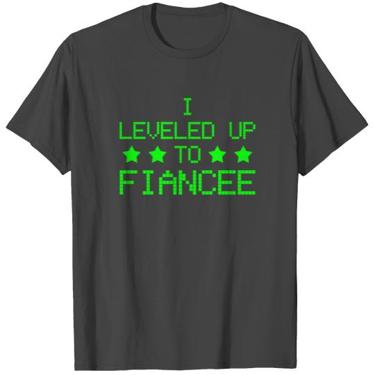 Leveled Up Women Engagement T Shirts