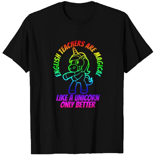English Teacher Magical Unicorn T Shirts