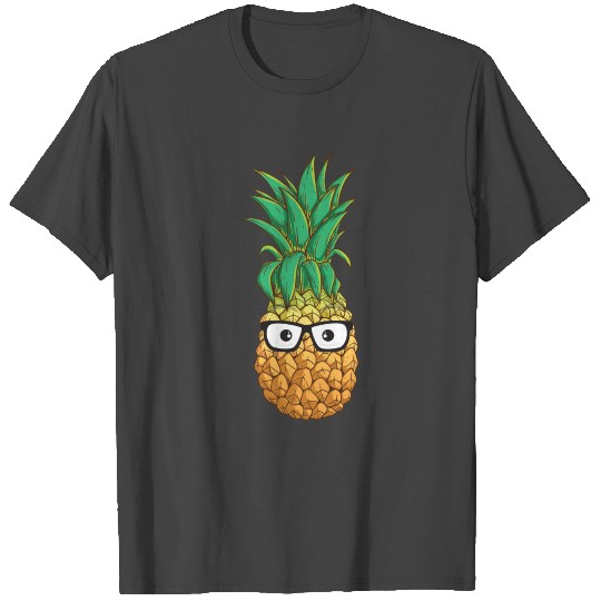 Smart Pineapple in Glasses T Shirts