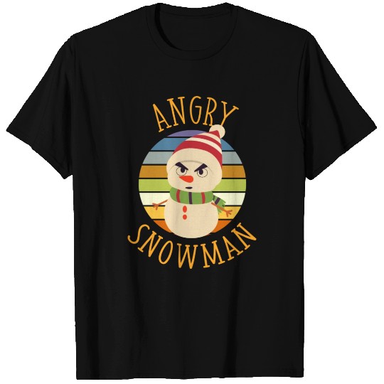 Angry Snowman Vintage T Shirts