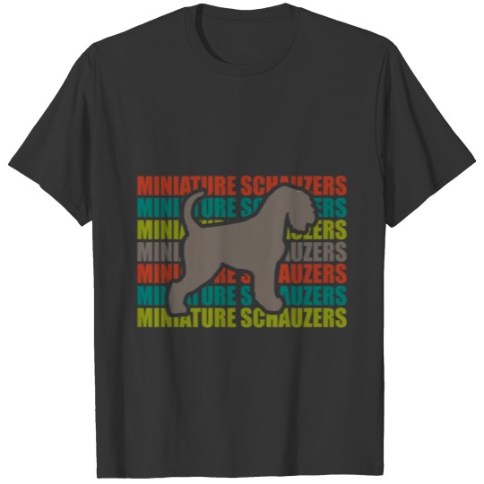 Miniature Schauzers Dog Present T-shirt