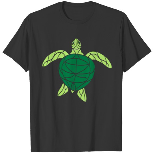 turtle turtle water turtle swim sea fins clip art T-shirt