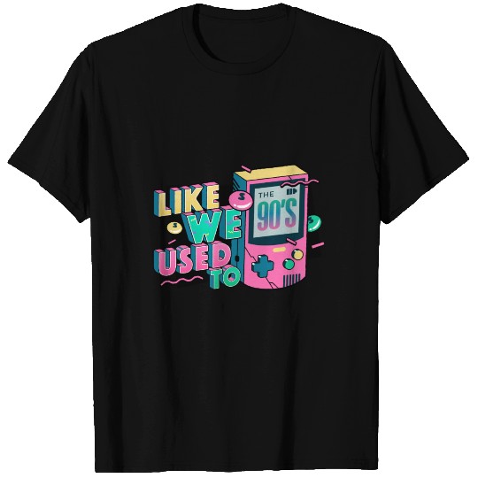 the 90s 1990s kids kid child gameboy throwback T Shirts