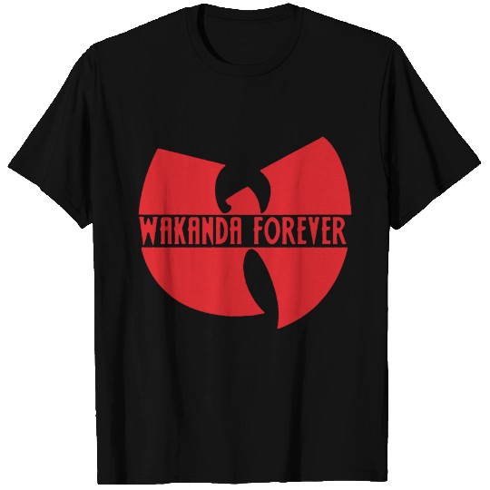 Red Design Wakanda Forever T Shirts