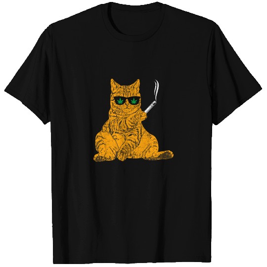 Cat Smoking Shisha T Shirts