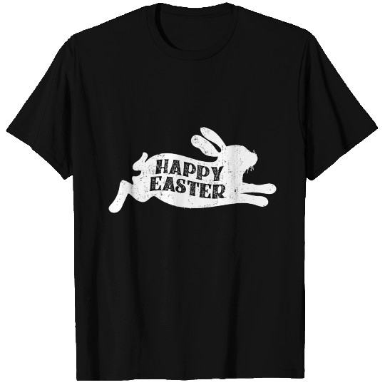 Happy Easter Cute Running Bunny Design Gift Idea  T Shirts
