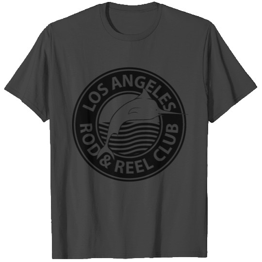 Black Los Angeles Rod And Reel Club T Shirts