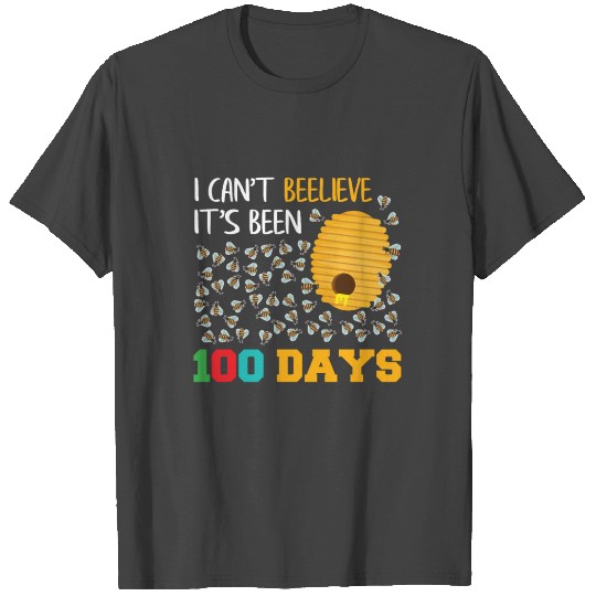 Bee Hive Tree 100 Days of School Funny Teacher T Shirts