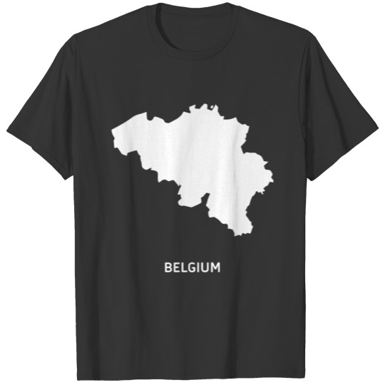 Europe silhouette icon Belgium country state T-shirt