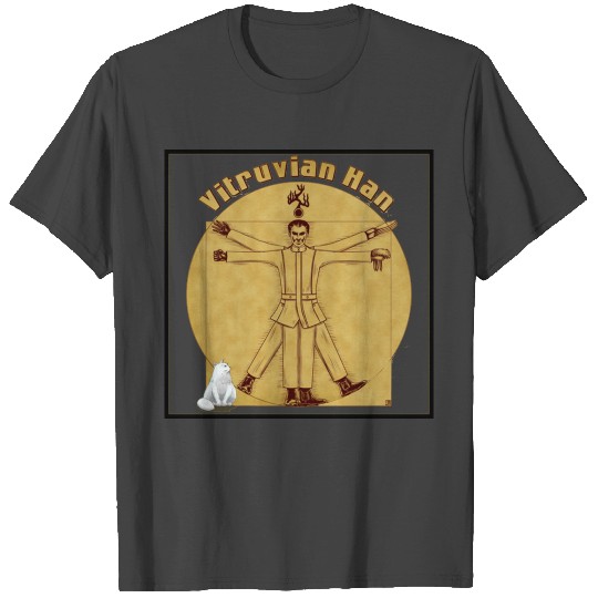 vitruvian man leonardo da vinci dragon T Shirts
