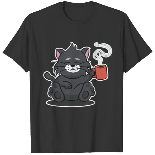 coffee cat T-shirt