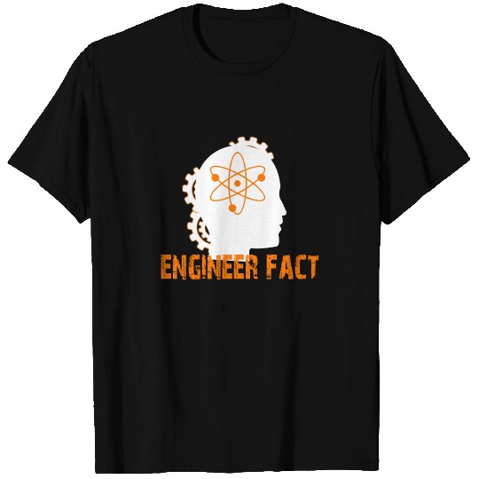 engineer facts men head with gear T Shirts