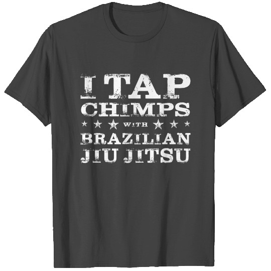 I TAP CHIMPS: Alpha Primate Of Brazilian Jiu-Jitsu T Shirts