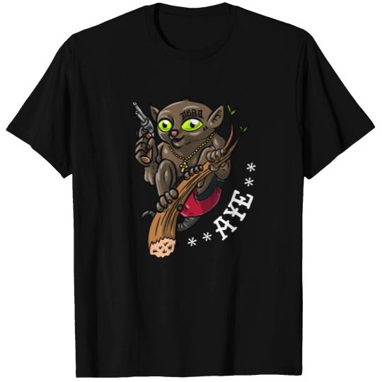 Tarsier Big Eye Monkey Gangster T Shirts