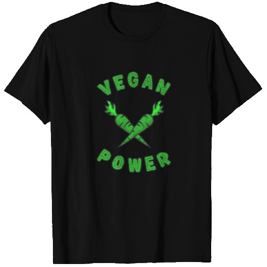 Vegan Power Carrot Carrots T Shirts