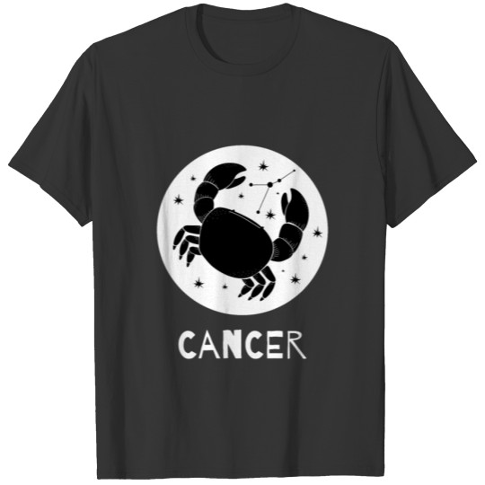 Cancer zodiac sign motive T-shirt