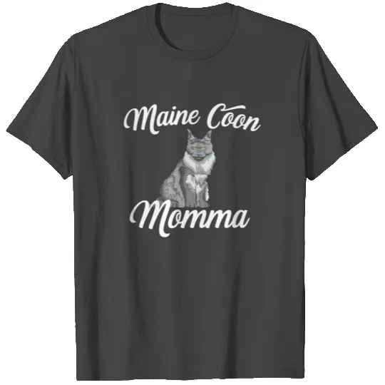 Maine Coon Cat Design - Maine Coon Momma T Shirts