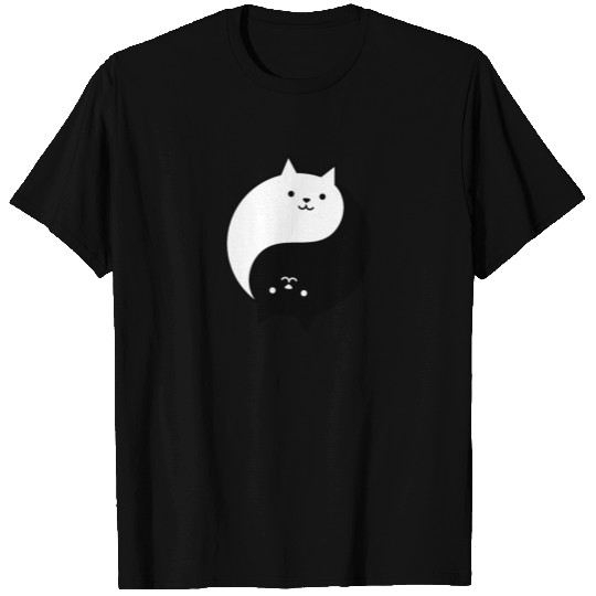 Cute Yin and Yang Cats T Shirts
