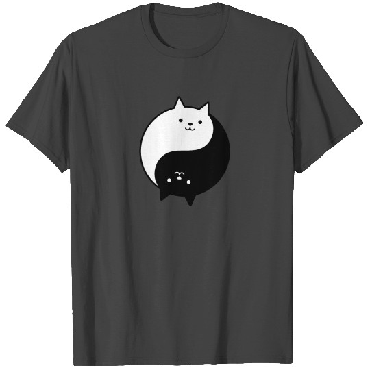 Cute Yin and Yang Cats T Shirts