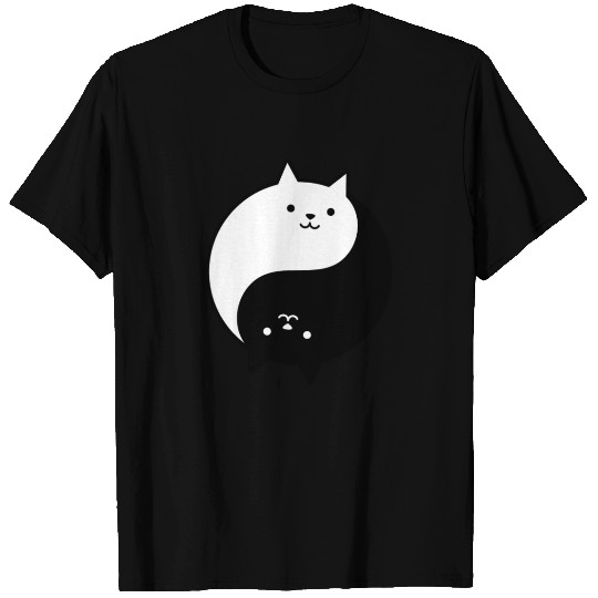 Cute Yin and Yang Cats T Shirts