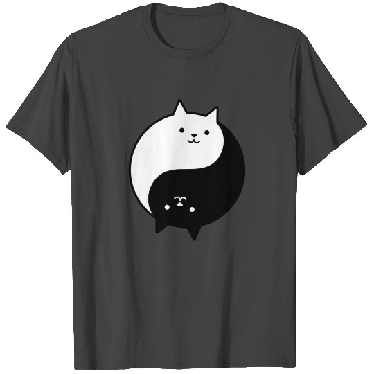 Cute Yin and Yang Cats T Shirts