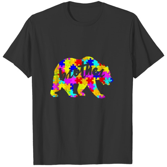 Autism Awareness Brother Bear Autistic Kids Shirt T-shirt