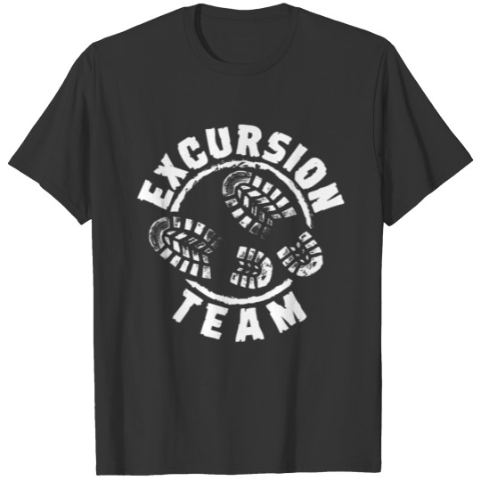 Excursion Team Outing Journey Tour Shoeprint T-shirt