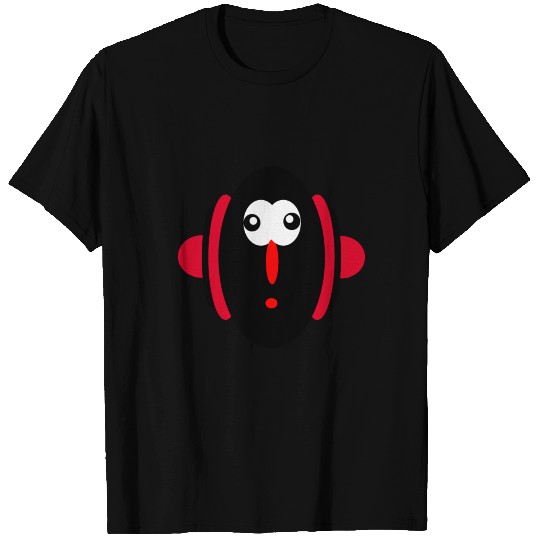 alien face black cartoon face T Shirts