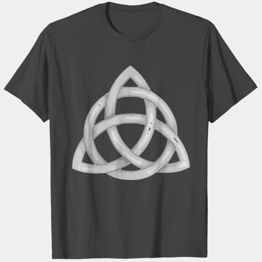 celtic Triquetra knot grey T Shirts