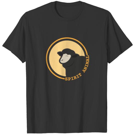 sheep animal caressing gift idea farm T-shirt
