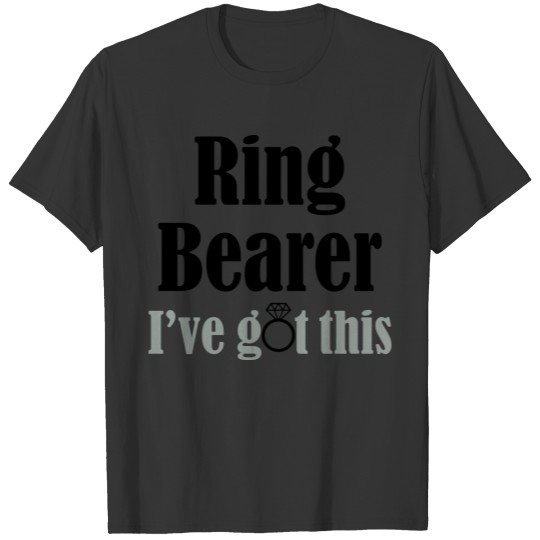 Ring Bearer, I've Got This, Wedding, Diamond Ring T-shirt