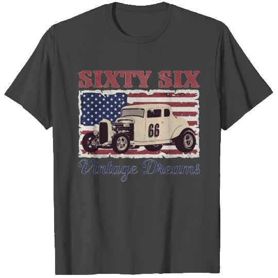 66 Vintage Hot Rod T Shirts