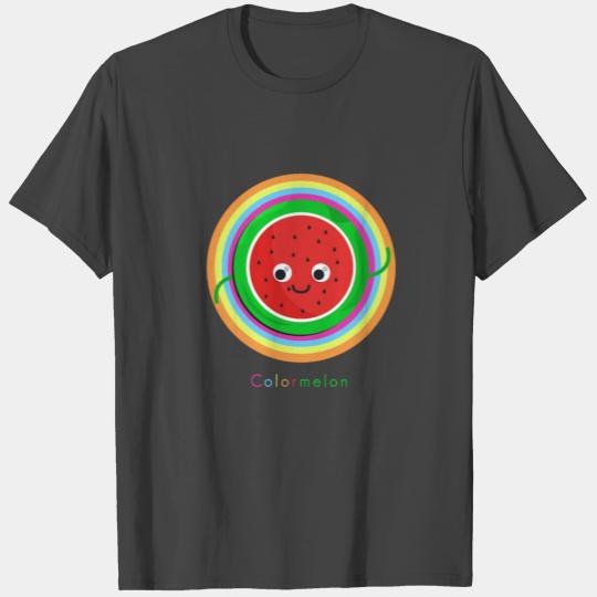Funny colorful melon fruit rainbow gift idea T Shirts