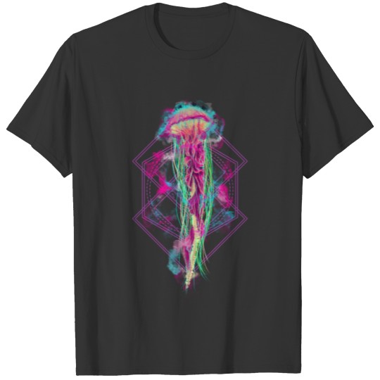 Octopus Jelly Fish Squid Artsy Colorful Awareness T-shirt