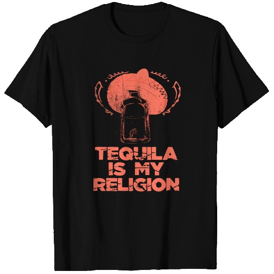 Tequila worm My Religion Giftidea T Shirts