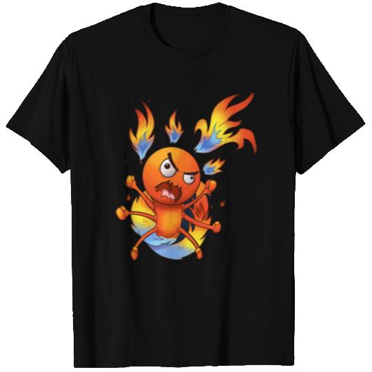 bug fire angry red dangerous animal nature T Shirts