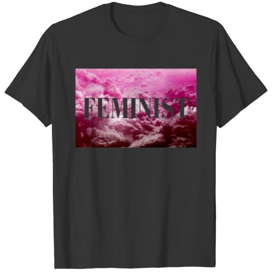Pink Cloud Feminist T Shirts