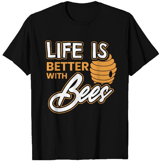 Bees bee honey insect beekeeping animal protect T Shirts