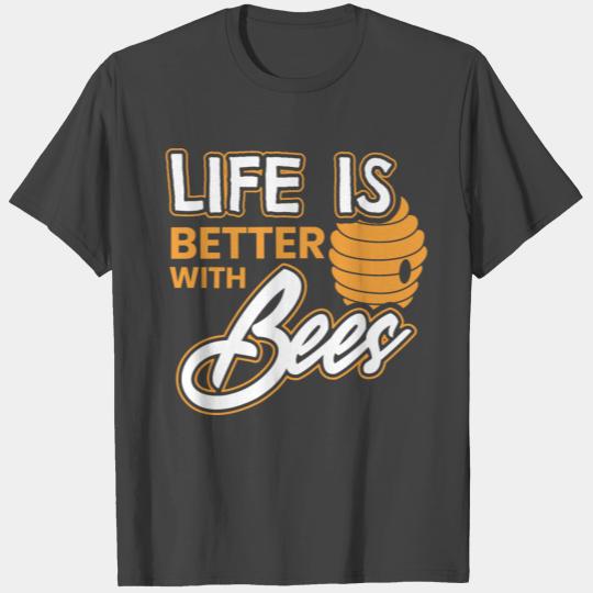 Bees bee honey insect beekeeping animal protect T Shirts