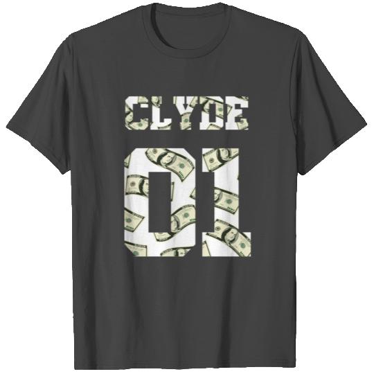 Clyde 01-Bonnie and Clyde (dollar white) T Shirts
