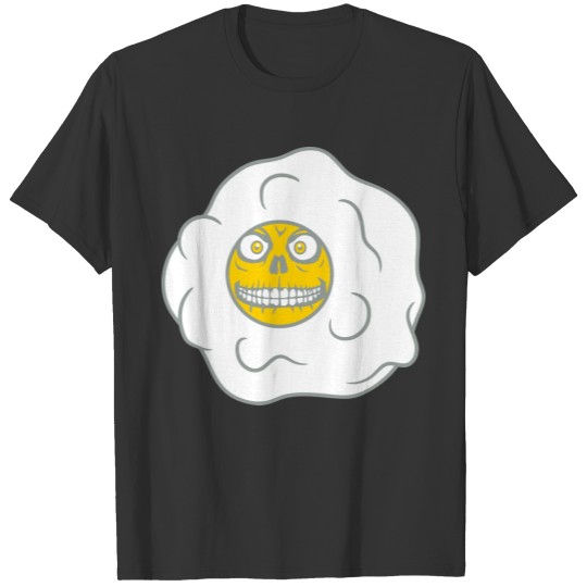 monster horror halloween face creepy fried egg coo T Shirts
