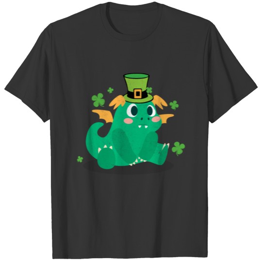 St. Patricks Day T Shirts Funny Hat Green Dinosaur
