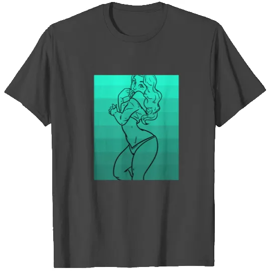 Woman Curvy BBW female Gift Plus Size T Shirts