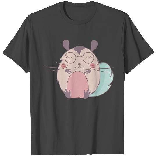 chinchilla cute animals wild flowers forest T Shirts