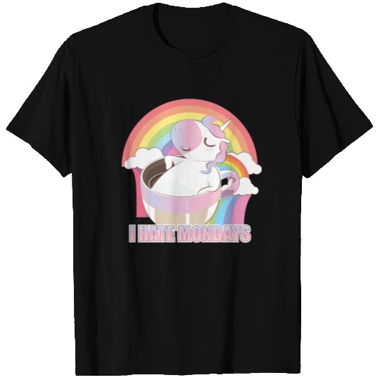 I Hate Mondays Unicorn Coffee T Shirts