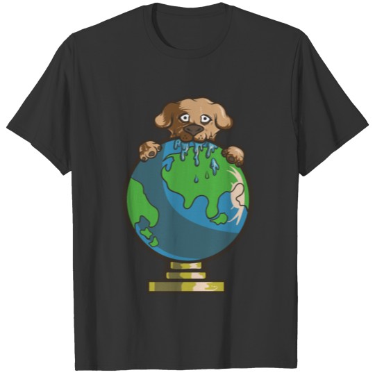 Earth Day 2019 Funny Dog Globe Gift Men Women Kids T Shirts