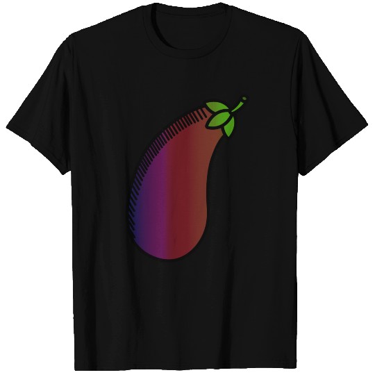 Abstract Aubergine Eggplant Design T Shirts